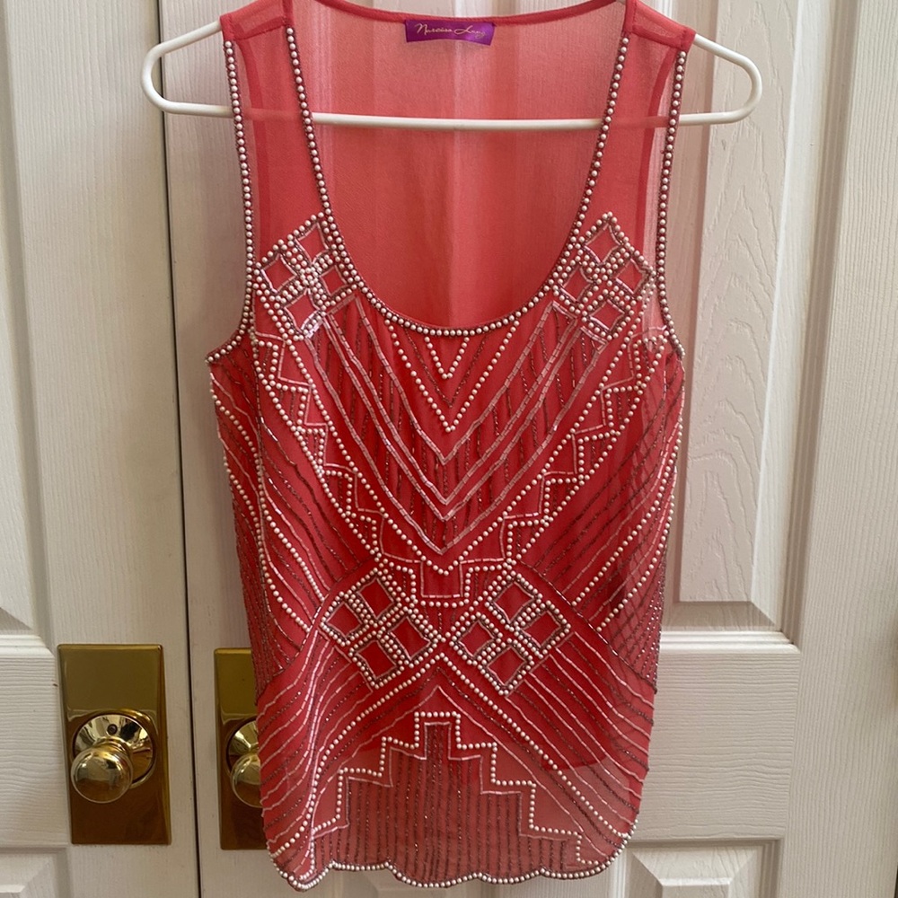 Narcisa Lang beaded tank